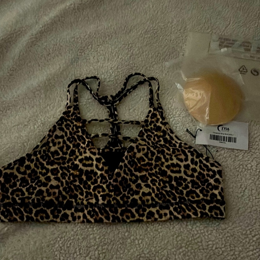 Leopard Grid Bra (XXL)